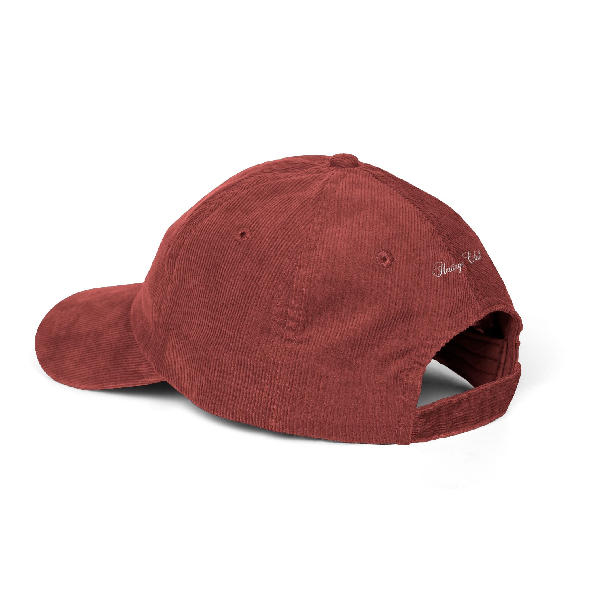 Heritage Club embroidered cap | vintage corduroy baseball hat